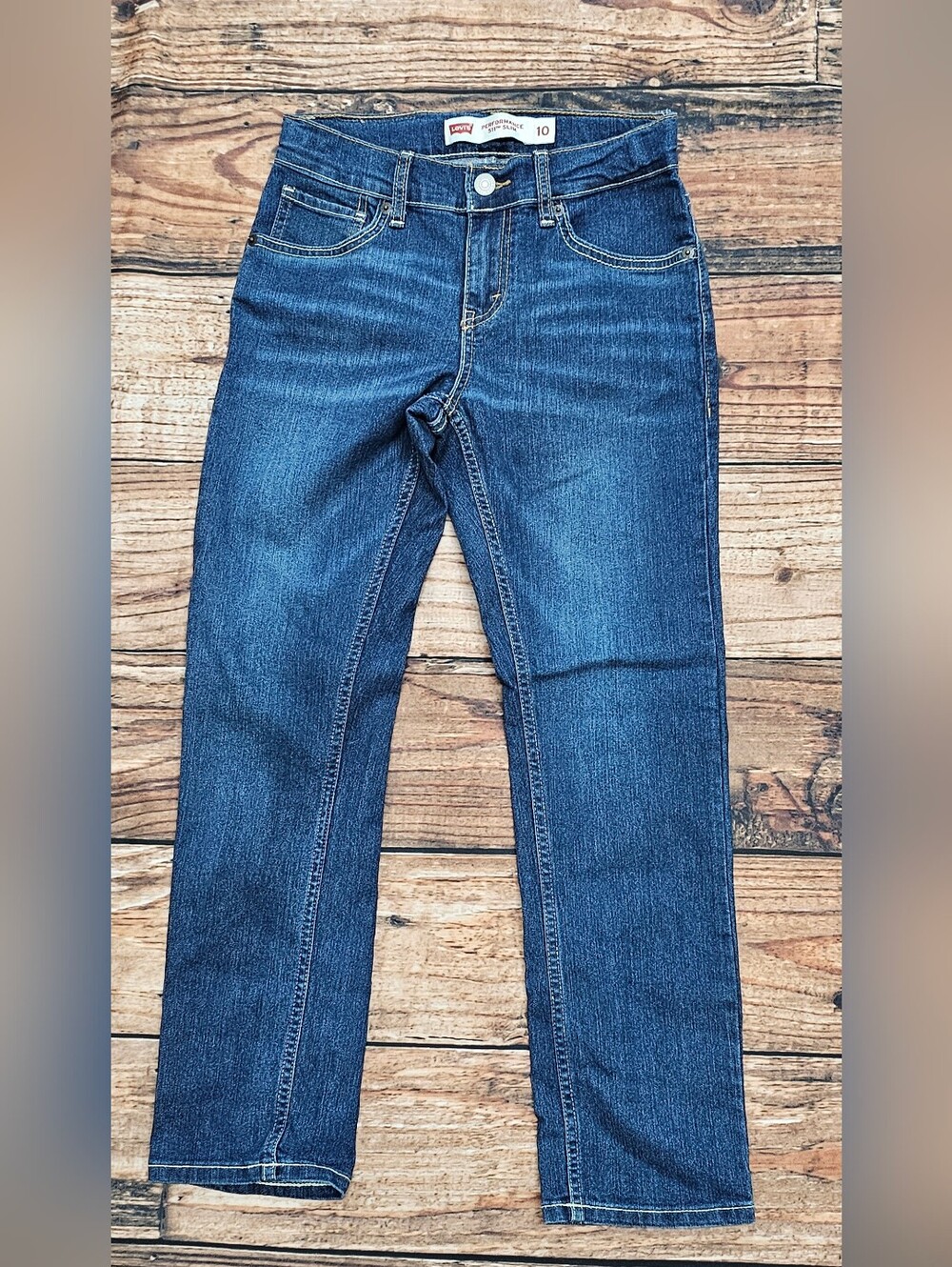Levi's 511 Slim Performance Adjustable Waist Jeans Boy's Size 10